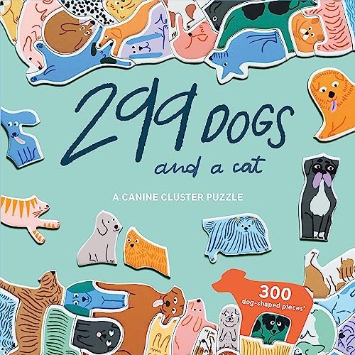 Laurence King 299 Dogs (and a cat) 300 Piece Cluster Puzzle