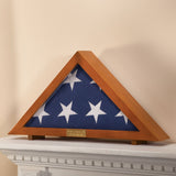 FOR VALLEY TRADERS Personalized Display Case for Veterans Burial Flag