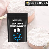 Essencea Dextrose Monohydrate 5lb Pure Bulk Ingredients | 100% Pure Dextrose Monohydrate Powder in Bulk | Gluten Free Non-GMO and Vegan…