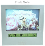 Wedding Countdown Clock with Large Digital Display Day Timer is Also a 4x6 Picture Frame Use it as a Reusable Advent Calendar or Count Down to New Baby, Honeymoon Vacation Xmas Retirement