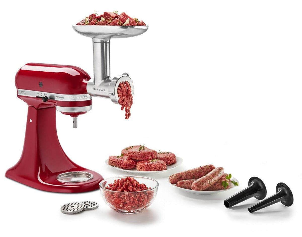 KitchenAid KSMGBC – Tritacarne Con Kit Salsicce E Vassoio – Accessorio Per Planetaria KitchenAid