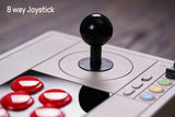 8BitDo Retro Arcade Fight Stick 8 Way Joystick with 2 Dedicated Macro Buttons and Turbo Function for Switch and PC Windows, Support Wireless Bluetooth, 2.4G Receiver and Wired USB-C Cable Connection