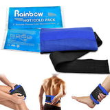 Reusable Hot and Cold Packs for Injuries, 2 Flexible Gel Ice Pack Cold Hot Compress for Joint Pain, Muscle Soreness, Tension Headache, Adjustable Therapy Wrap for Knees, Back, Shoulders, Arms and Legs