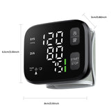 Blood Pressure Monitor LED Backlit Display Automatic Wrist Cuff Blood Pressure Monitors for Home Use 120x2 Reading Memory with Carrying Case, Black
