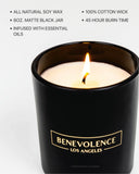 Benevolence Candles Bergamot & Jasmine Scented Candle | Spring Candles, 8 Oz Scented Candles for Home Scented, Manly Candles for Men | 45 Hour Burn Seasonal Candles for Women | Jasmine Candle