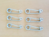 Gees Minnow Trap Utility Clip/Live Bait Traps Lock Clips - Set of 6 Clips New