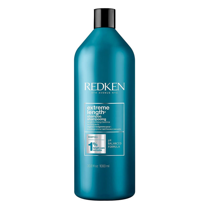 Redken Extreme Length Shampoo | For Hair Growth | Prevents Breakage & Strengthens Hair | Infused With Biotin | 33.8 Fl Oz