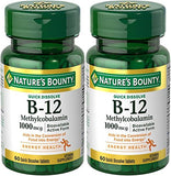 Nature's Bounty Methylcobalamin B12 Microlozenge – 1000 mcg, 120 Count