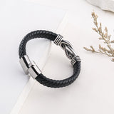 QWNHONEY Gifts for Son Bracelet for Son from Mom forever Linked Together Bracelet Birthday Christmas Anniversary Bracelet Idea Mens Black Braided Cuff Bracelet 8.5 Inches