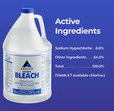 (6 Pack) ANF Brands Liquid Germicidal Bleach, for Disinfecting, Sanitizing, Deodorizing, Mold & Mildew Stain Remover - 1 Gallon Jugs