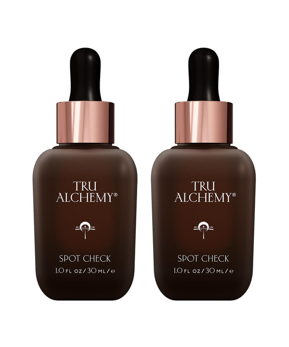 Tru Alchemy Spot Check Dark Spot Remover For Face - Niacinamide, Hyaluronic Acid, Lactic & Glycolic Acid Serum - Age Spot Remover for Face for Women - Dark Spot Corrector for Face - 1 fl oz (2-Pack)