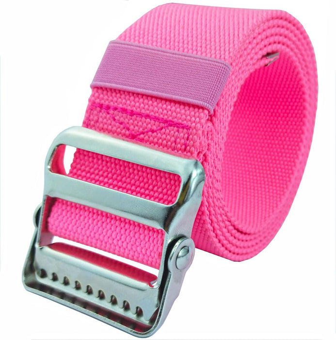 LAMBOX Gait Belt-Walking Transfer Belt with Belt Loop Holder for Seniors,Caregiver, Nurse, Therapist,etc. (Pink, 60 Inch)