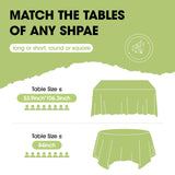 Pureegg Plastic Table Cloth Disposable 10 Pack, 54 x 108 Inch Table Cloths for Parties, Decorative Tablecloths for Rectangle Tables, Footbal Table Cloth Plastic, Leakproof & Sturdy, Christmas Green