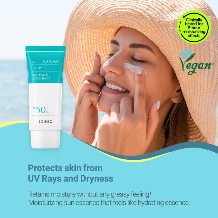 [SCINIC] Enjoy Super Mild Sun Essence SPF 50+ PA++++ 50ml