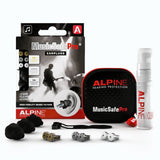 Alpine MusicSafe Pro - High Fidelity Earplugs for Musicians - 3 Interchangeable Premium Filter Sets: 16, 19 & 22 dB - Professional Musician Hearing Protection - Black