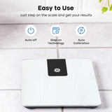 GE Scale Body Weight Bathroom: 500lb BMI Weight Scales for People Accurate Bluetooth Weighing Digital Scale Electronic Weigh Scales White