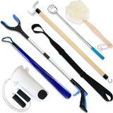 7PC Hip Kit For Seniors Total Hip Replacement Prime, Hip Replacement Kit After Surgery, Hip Replacement Recovery Kit With Grabber,Sock Aid,Leg Lifter,Dressing Stick,Shoehorn,Back Scratcher,Bath Loofah