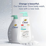 Dove Sensitive Skin Body Wash, Hypoallergenic and Paraben-Free, 30.6 fl oz (Pack of 3)