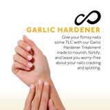 Eternal Garlic Nail Strengthener for Thin Nails and Growth - 13.5mL Base Coat Nail Polish | Clear Nail Polish Strengthener & Nail Hardener for Strong Nails, Nail Growth & Nail Repair, 2 Pack