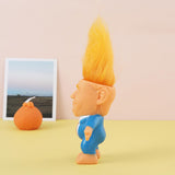 Donald Trump Toys Cute Rubber Troll Doll Toy Trump 2024 Take America Back, Troll Dolls Great Gifts for Trump Fans（Red Tie）