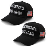 Nigua MAGA Hat, 2PCS 45-47 Trump 2024 Hat Make America Great Again Slogan Baseball Cap