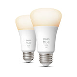 Philips Hue Smart 75W A19 LED Bulb - Soft Warm White Light - 2 Pack - 1100LM - E26 - Indoor - Control with Hue App - Works with Alexa, Google Assistant and Apple Homekit