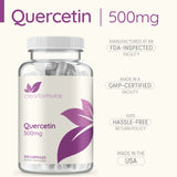 ClearFormulas Pure Quercetin 500mg Supplement - 200 Capsules - Quercetin Dihydrate