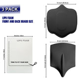 KUSMOO 3 Pack Lipo Foam Board Ab Board Post Surgery Liposuction Abdominal Flattening Compression Board BBL Lumbar Molder Backboard For Liposuction