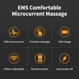 EMS Foot Stimulator - EMS Foot Massage Mat for Neuropathy feet Massager with Remote Control for Improved Muscle Performance and Fatigue Relief (Black)