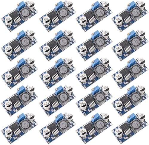 20 Pack LM2596 DC-DC Buck Converter Step Down Variable Volt Regulator Input 3.0-40V Output 1.5-35V Adjustable Voltage Regulator Electronic Voltage Stabilizer Power Supply Module