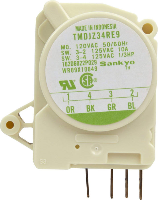 Edgewater Parts WR09X10049, WR9X489, WR9X488 Defrost Timer Control Compatible with GE Refrigerator Exact Fit (Models: GTS, TFX, HTS, MTX, CSX and More)
