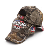 Trump Hat 2024 MAGA Hat Embroidered Keep America Great Donald Trump Slogan USA Adjustable Camo Baseball Cap for Woman Men