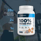 Transparent Labs Grass-Fed Whey Protein Isolate - Naturally Flavored, Gluten Free Whey Protein Powder with 28g of Protein per - 30 Servings, Chocolate Peanut Butter