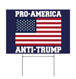 Vrogadso Anti Trump Yard Signs 2024 Yard Sign Pro-Biden Anti-Trump Sign Lawn Biden Trump Yard Sign with Yard Stake 12''x18'' Large