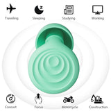 Yawsoy Ear Plugs for Sleeping Noise Cancelling, Reusable Soft Noise Reduction Earplugs for Sleep, Focus, Travel, Work, Motorcycle, Concert with 6 Silicone Ear Tips and 6 Foam Ear Tips - 25-35dB Green