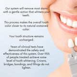 White Teeth GLobal Teeth Whitening Gel 44% Carbamide Peroxide, 6 Tooth Bleaching Gel Syringes