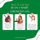(2-Pack) 10 in 1 Hair Growth Oil (2 Oz) | Formulated With African Chebe Powder For Extreme Hair Growth, 2 Fl Oz (Pack of 1), 2.0 ounces