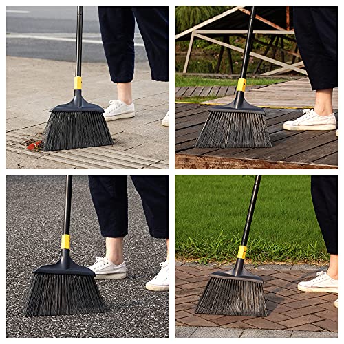 Yocada Heavy-Duty Broom Outdoor Commercial for Courtyard Garage Lobby Mall Market Floor Home Kitchen Room Office Pet Hair Rubbish 54Inch