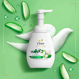 Dove Foaming Hand Wash Aloe & Eucalyptus Pack of 4 Protects Skin from Dryness, More Moisturizers than the Leading Ordinary Hand Soap, 10.1 oz