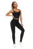 THE GYM PEOPLE Thick High Waist Yoga Pants with Pockets, Tummy Control Workout Running Yoga Leggings for Women (Medium, Black)