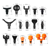 AiRelax Massage Gun Attachments for Hypervolt Go, Upgraded 15 PCS Massager Heads to Meet Different Needs for Deep Tissue Muscle Massage Gun, Plug-n-Play Accessories Easy to Use