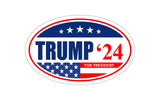 5-Pack Trump 2024 American Flag Oval Magnet MAGA TO602