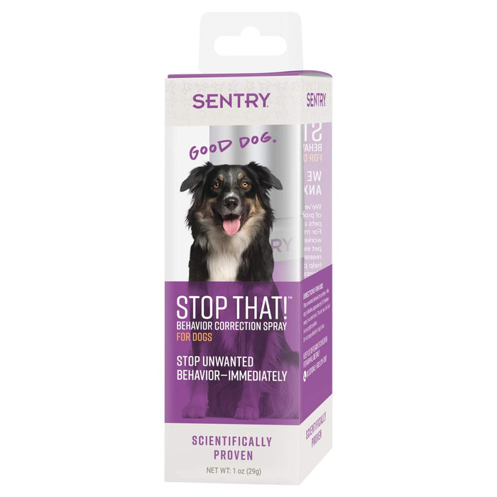 NEW LOT OF 2 Genuine SENTRY "Stop That" Behavior Correction Spray for Dogs