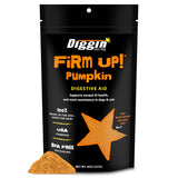 Diggin’ Your Dog Firm Up Pumpkin for Dogs & Cats, 100% Made in USA, Pumpkin Powder for Dogs, Digestive Support, Apple Pectin, Fiber, Healthy Stool, 8 oz