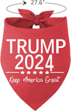 Trump 2024 Dog Bandana Reversible Triangle Bibs Pet Scarf