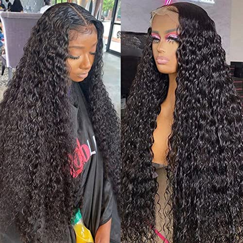 Lemoda 210% Density 13x6 Full Lace Frontal Wig Water Wave Virgin Human Hair Wigs Deep Wave 13x6 HD Lace Front Wigs For Black Women Wet and Wavy Wig 12A
