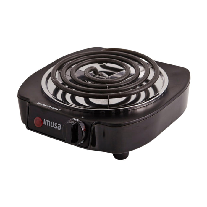 IMUSA USA GAU-80305 Electric Single Burner 1100-Watts, Black