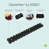 Spinefitter by Sissel, Back Stretcher for Lower-Back Pain Relief, Back-Cracking Device, Back Cracker, Upper- and Lower-Back Stretcher, Back Decompression Device, Lumbar Stretcher, Anthracite