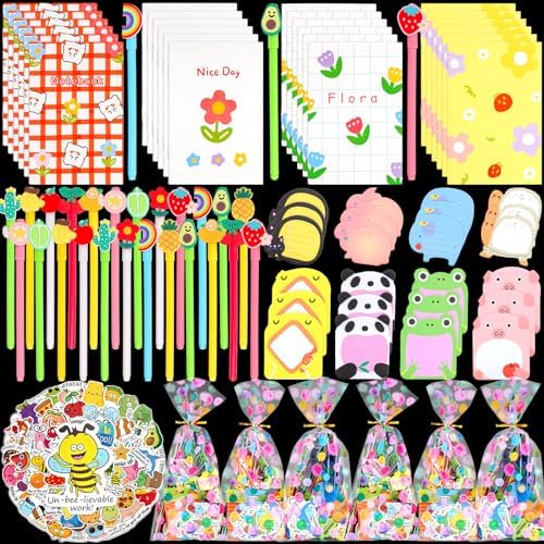 Stationery Party Favors, 24pack Stationery Party Supplies for Kids, Birthday Goodie Bag Stuffers Classroom Gifts for Kids Bulk Class Gifts Rewards Prizes for Students