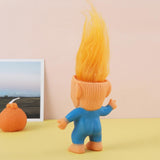 Donald Trump Toys Cute Rubber Troll Doll Toy Trump 2024 Take America Back, Troll Dolls Great Gifts for Trump Fans（Red Tie）